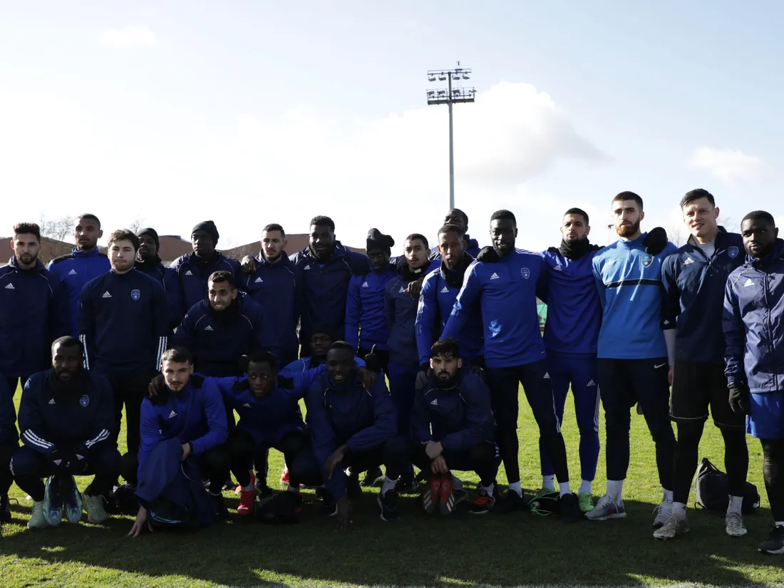 L'effectif du FC Versailles 78 prépare son futur match de Coupe de France.